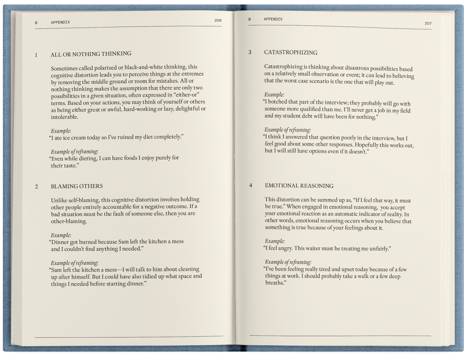 APPENDIX B: Cognitive Distortions